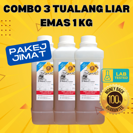 Combo 3 Tualang Liar Emas 1 kg